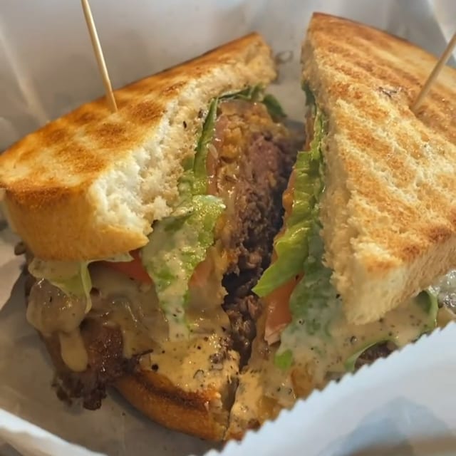 THEO’S - ROAST BEEF SANDWICH WITH PEPPERCORN HORSERADISH.