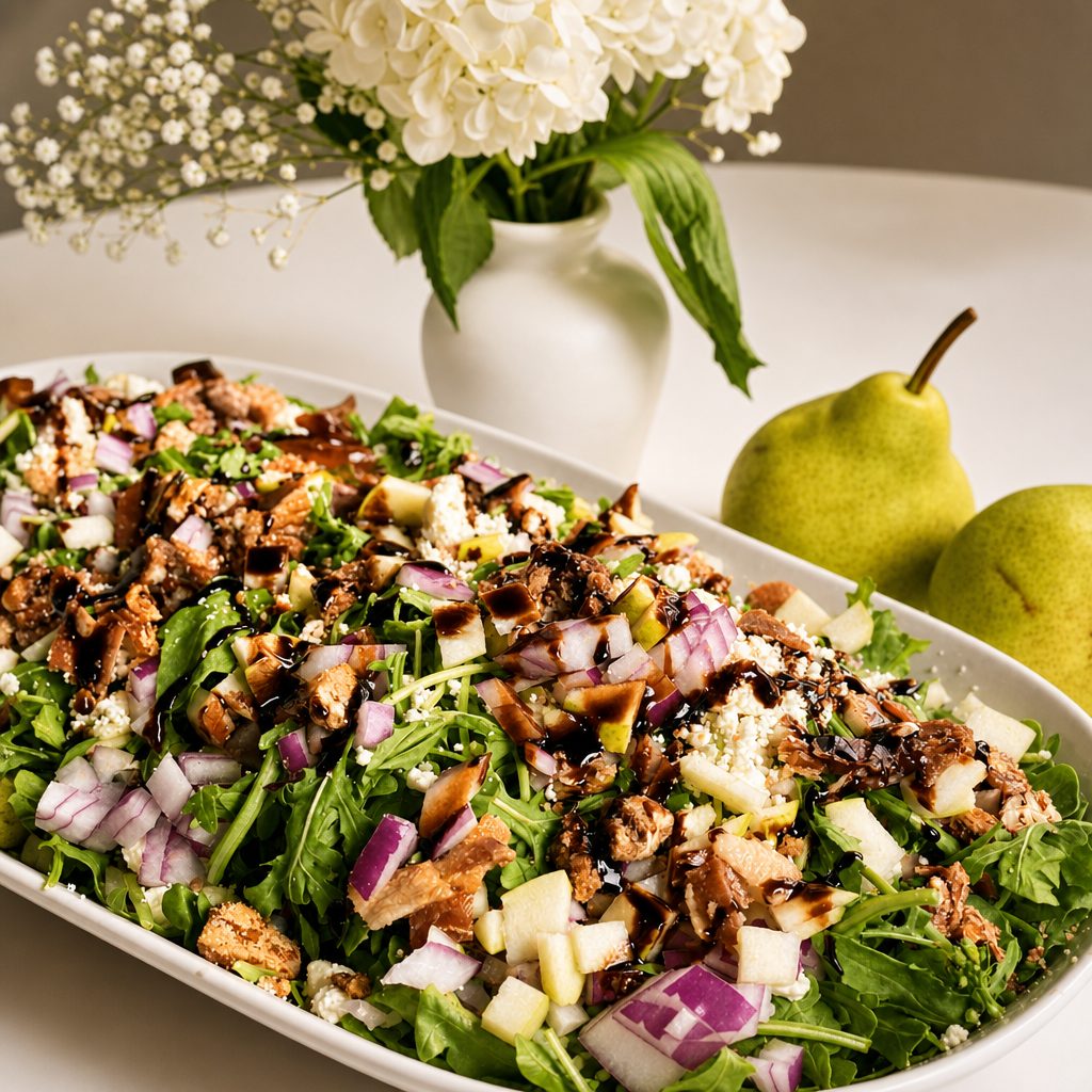 PROSCIUTTO + PEAR ARUGULA SALAD DINNER - 16oz.