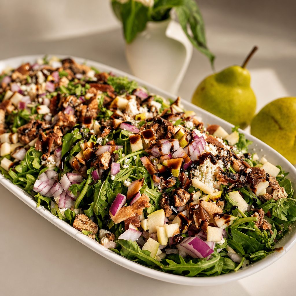 PROSCIUTTO + PEAR ARUGULA SALAD SIDE - 8oz.