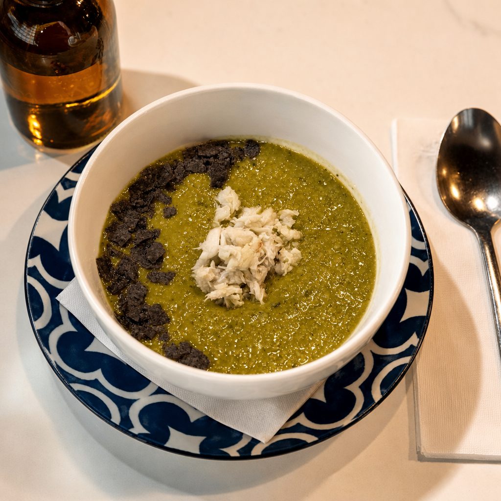 ROASTED CORN + POBLANO CRAB BISQUE BOWL - 12oz.