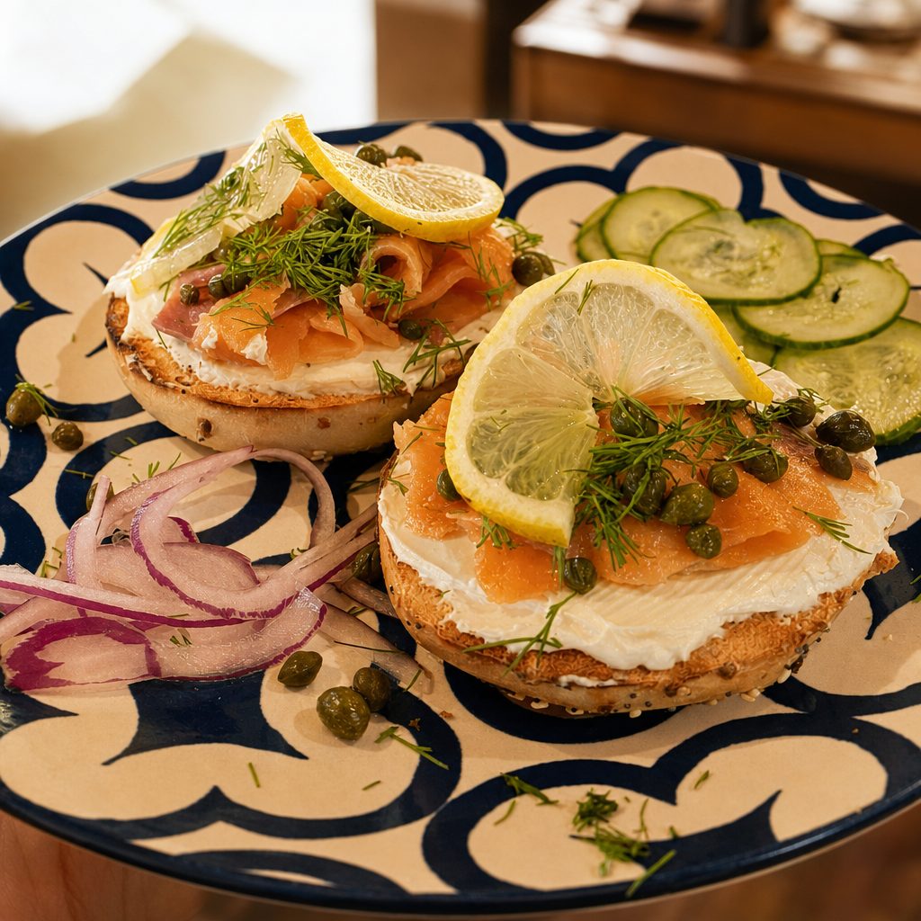 EVERYTHING BAGEL + LOX.