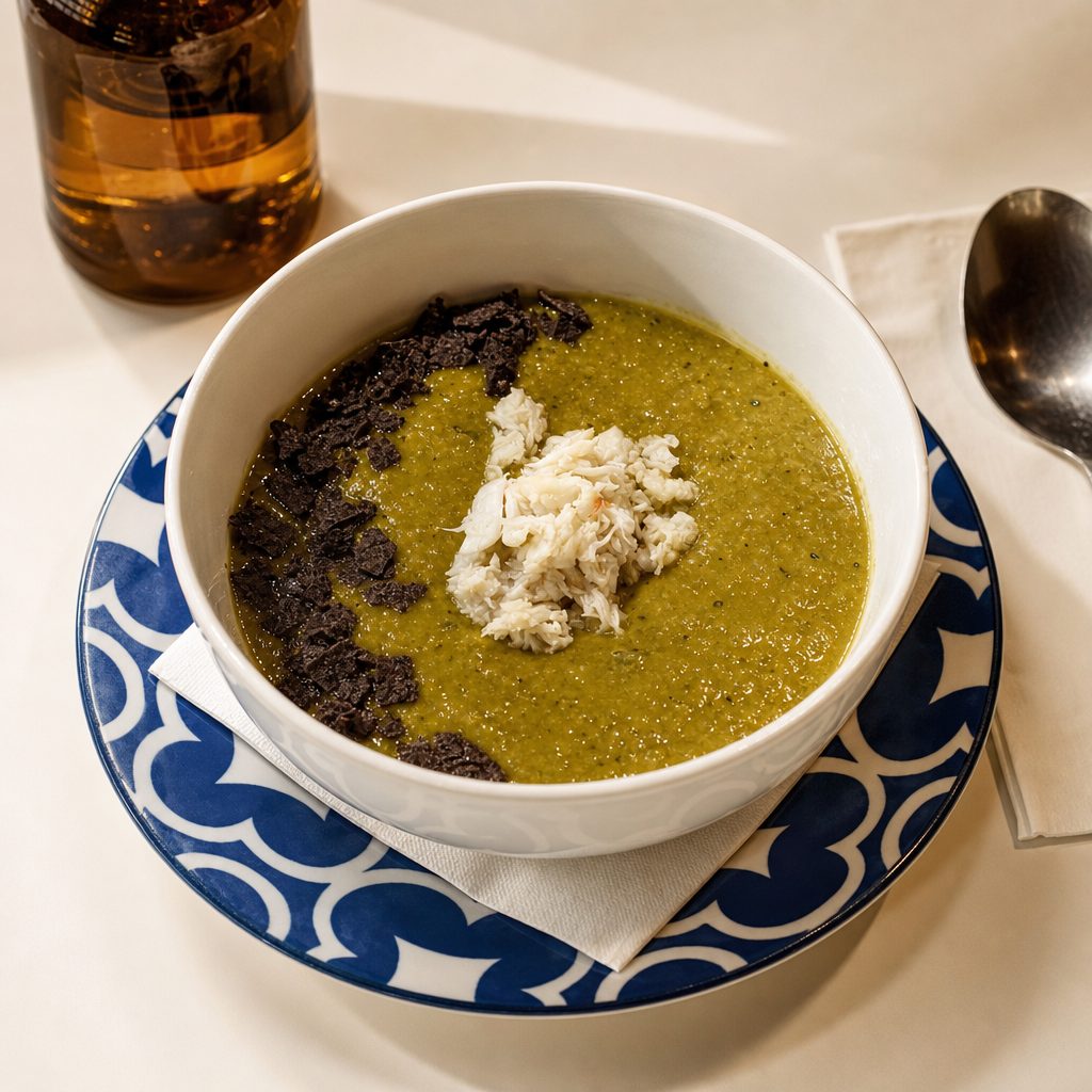 ROASTED CORN + POBLANO CRAB BISQUE BULK - 24oz.