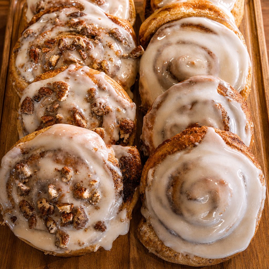CINNAMON ROLLS.